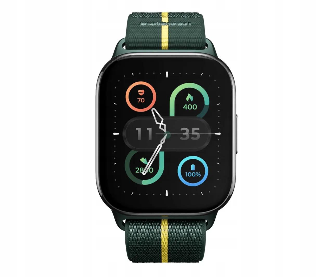Motorola Moto Watch Fit - az óra kijelzőjének részletei és a kényelmes tépőzáras szíj