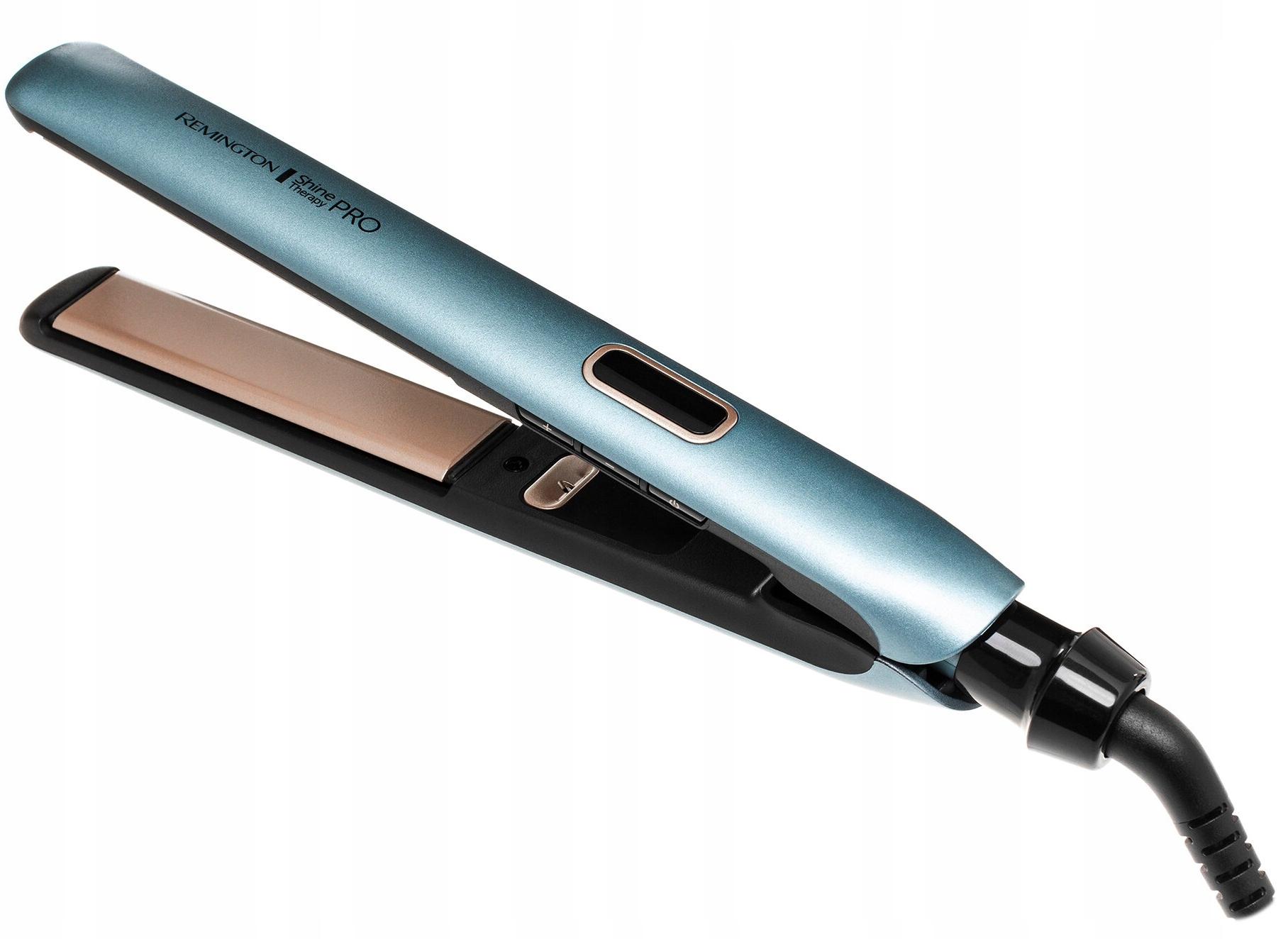 Remington Shine Therapy Pro S9300 - a kerámialapok és a digitális hőmérséklet-kijelző közelebbről