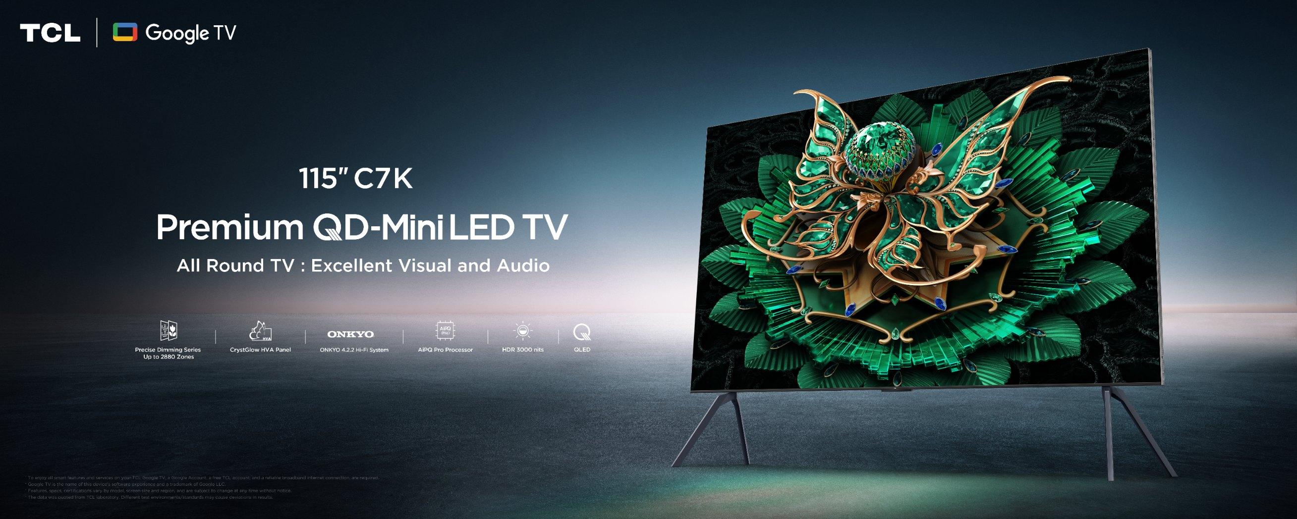 115C7K 115" Mini LED TV használat közben