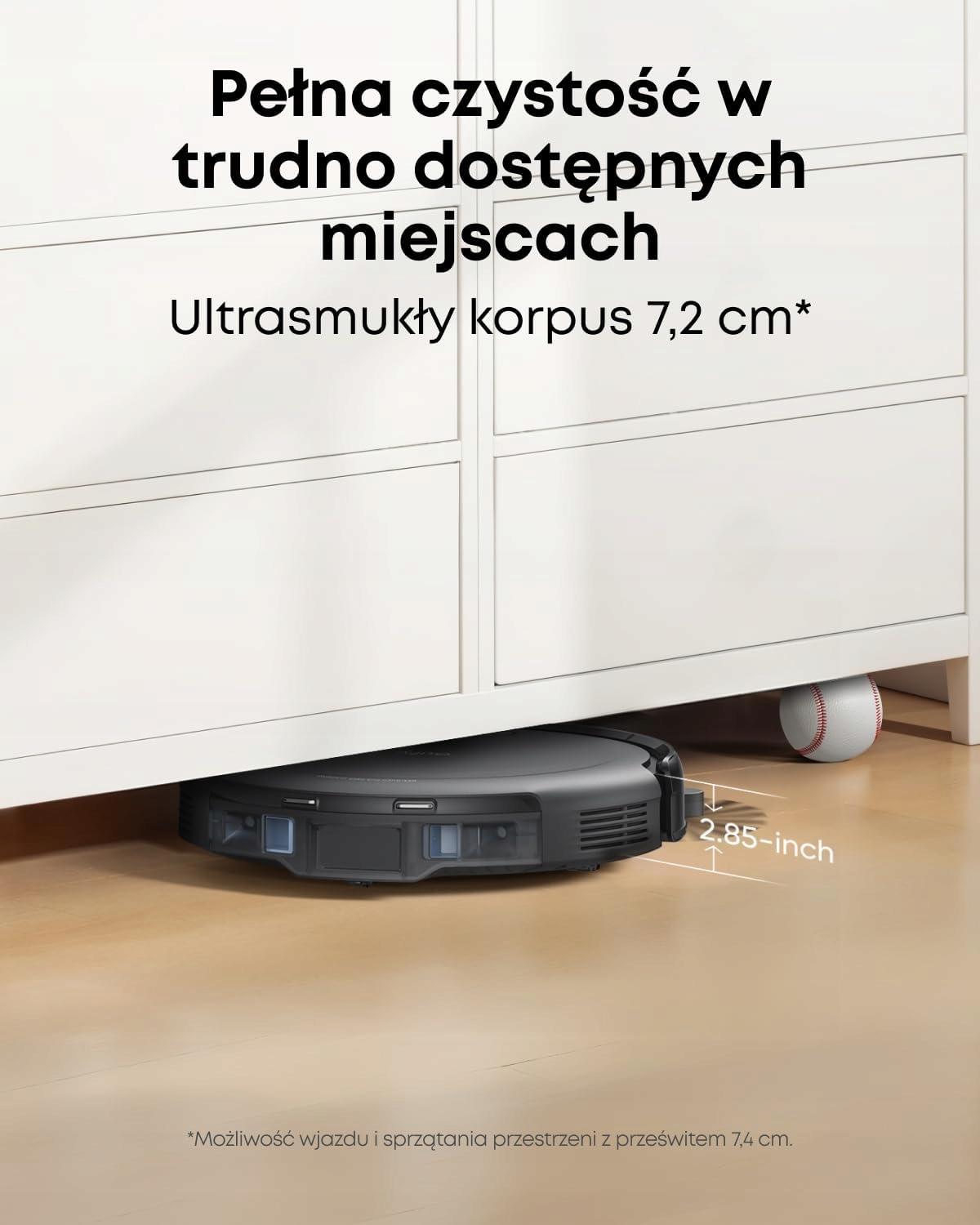 Eufy Omni S1 Pro - Az automata ürítőállomás nyitott fedele a 3 literes porzsákkal