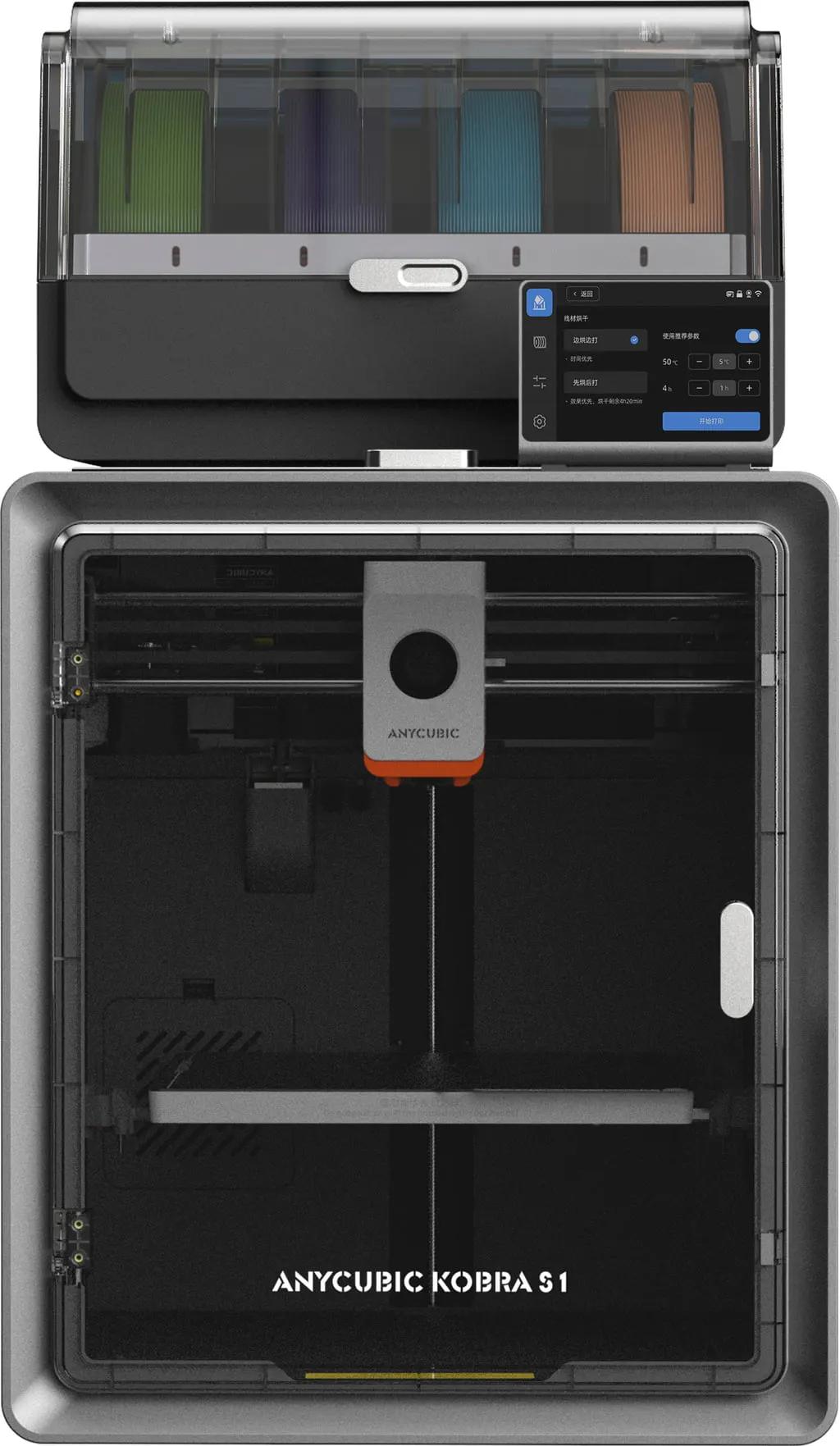 Anycubic Kobra S1 - Többszínű nyomtatás folyamata és a színváltási hulladék