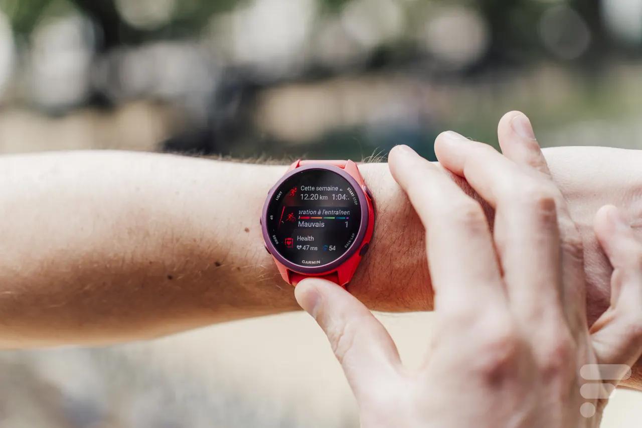 Garmin Forerunner 170 használat közben