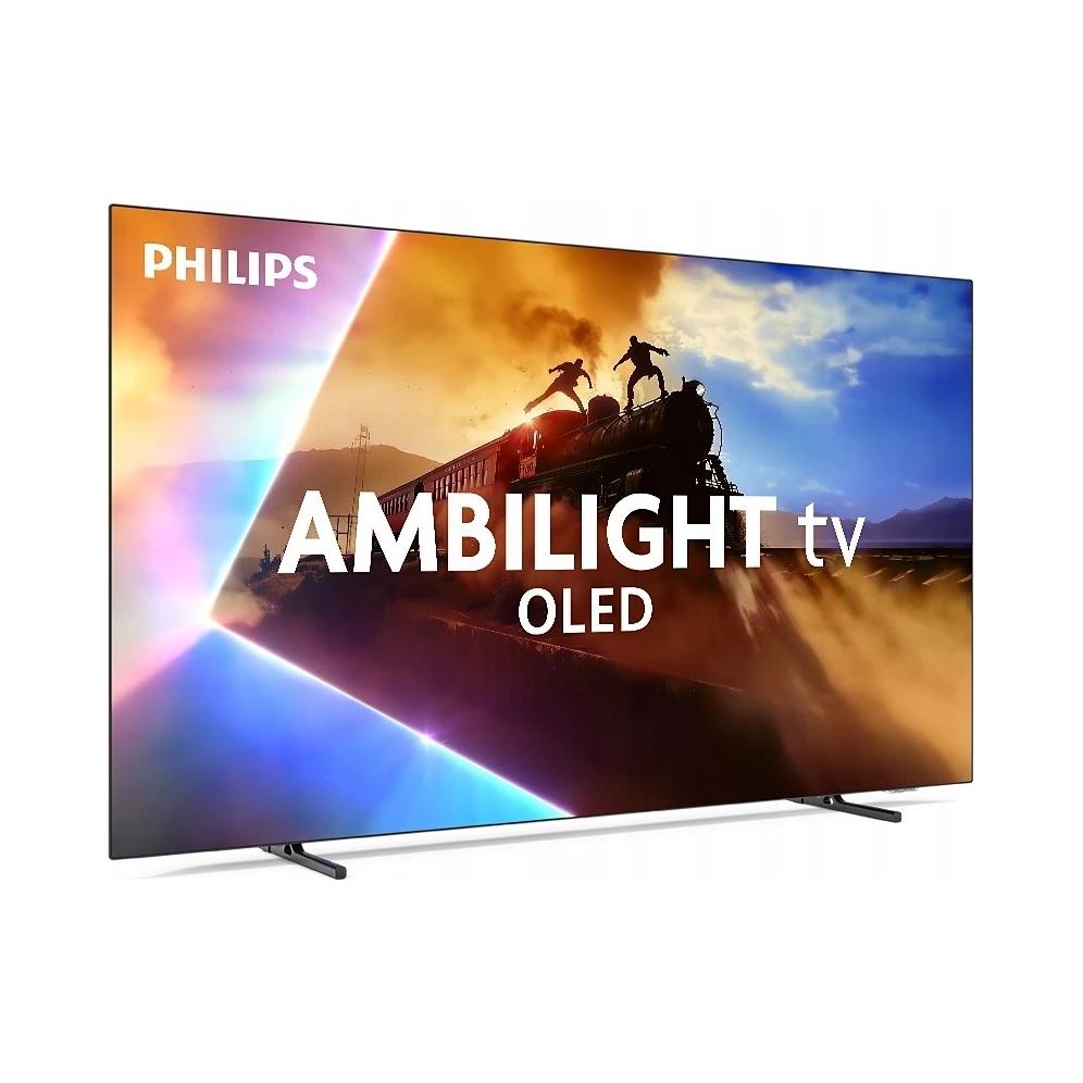Philips OLED+950 - A távvezérlő és a Smart TV menürendszere működés közben