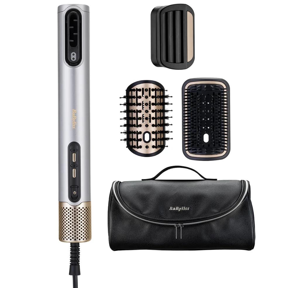 BaByliss Air Wand - A BaByliss Air Wand simító keféje használat közben